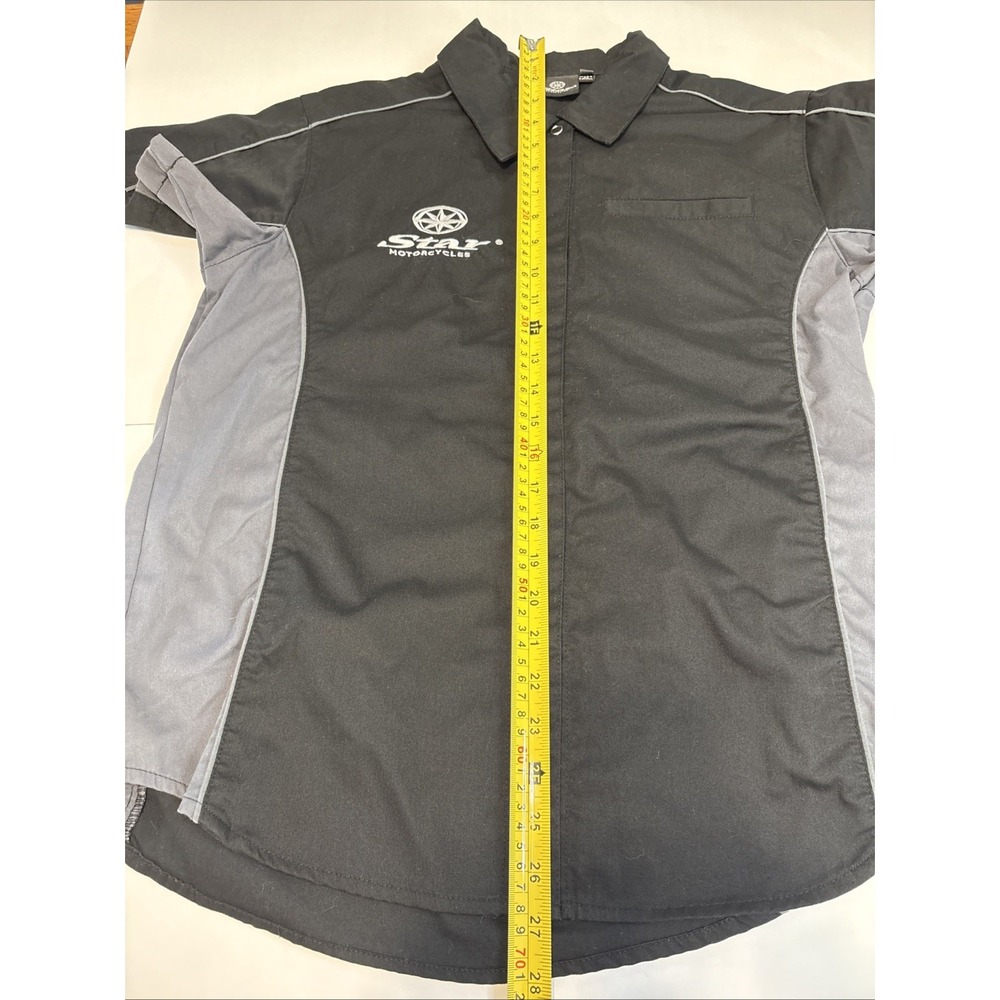 Star Motorcycles Shirt Women's Large Embroidery Button Up Short Sleeve Yamaha - Picture 12 of 13